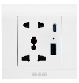 Ổ cắm đa năng kết hợp USB - Type C (10A)