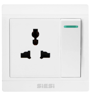 Ổ cắm 3 chấu kết hợp công tắc đơn 1 chiều/ 2 chiều - 16A