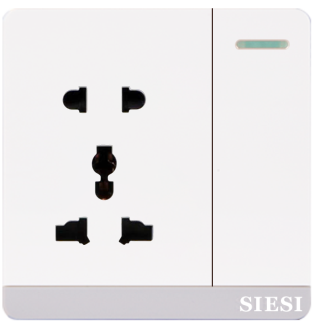 Ổ cắm 2, 3 chấu kết hợp công tắc đơn 1 chiều/ 2 chiều - 10A